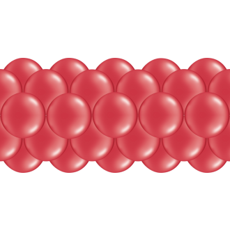 Luftballongirlanden-Set Rot ab 3 m