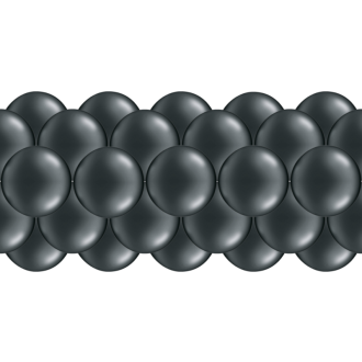 Luftballongirlanden-Set Schwarz ab 3 m