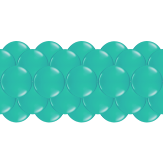 Luftballongirlanden-Set Türkis ab 3 m
