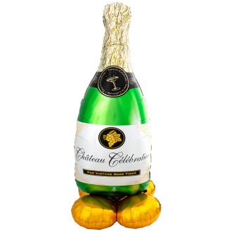 Folienballon Figur - Sektflasche - 149 cm