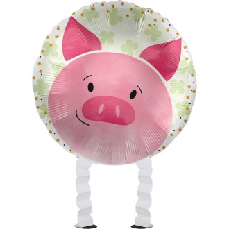 Folienballon Airwalker - Schwein - 45 cm