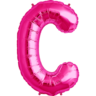 Folienballon Buchstabe - C - Pink 40 cm