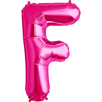 Folienballon Buchstabe - F - Pink 40 cm