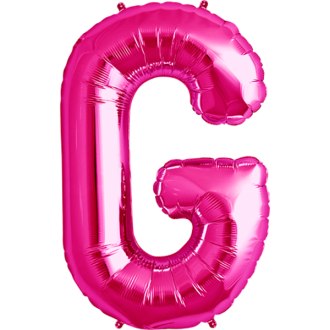Folienballon Buchstabe - G - Pink 40 cm