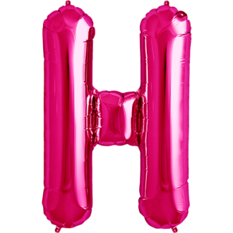 Folienballon Buchstabe - H - Pink 40 cm
