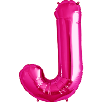 Folienballon Buchstabe - J - Pink 40 cm