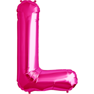 Folienballon Buchstabe - L - Pink 40 cm