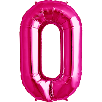 Folienballon Buchstabe - O - Pink 40 cm