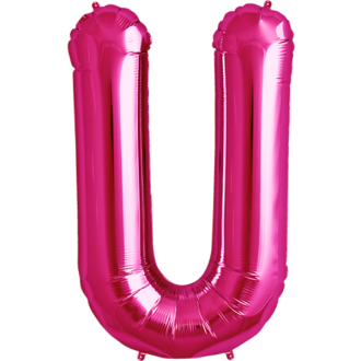 Folienballon Buchstabe - U - Pink 40 cm