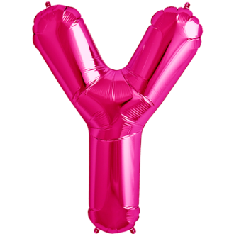 Folienballon Buchstabe - Y - Pink 40 cm