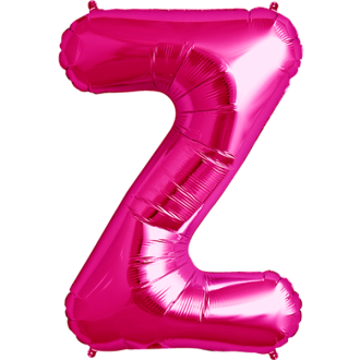 Folienballon Buchstabe - Z - Pink 40 cm