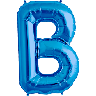 Folienballon Buchstabe - B - Blau 40 cm