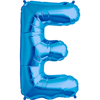 Folienballon Buchstabe - E - Blau 40 cm