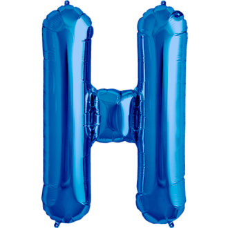 Folienballon Buchstabe - H - Blau 40 cm