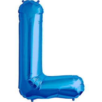 Folienballon Buchstabe - L - Blau 40 cm