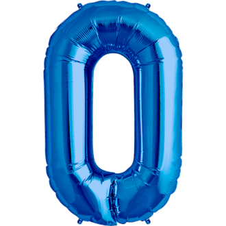 Folienballon Buchstabe - O - Blau 40 cm