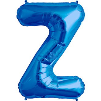 Folienballon Buchstabe - Z - Blau 40 cm