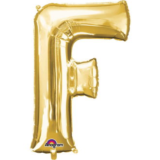 Folienballon Buchstabe - F - Gold 86 cm