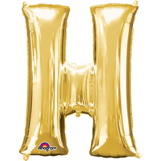 Folienballon Buchstabe - H - Gold 86 cm