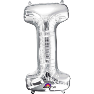 Folienballon Buchstabe - I - Silber 86 cm