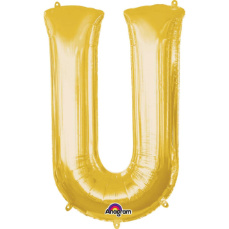 Folienballon Buchstabe - U - Gold 86 cm