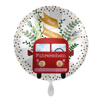 Folienballons Führerschein - Gute Fahrt Ø 45 cm