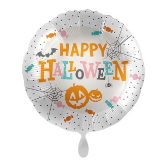 Folienballons Halloween - Happy (Bunt) Ø 45 cm