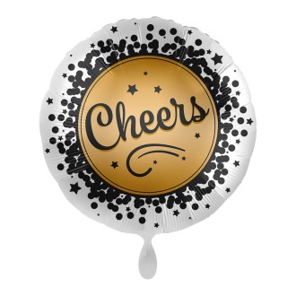 Folienballons Silvester - Cheers Ø 45 cm