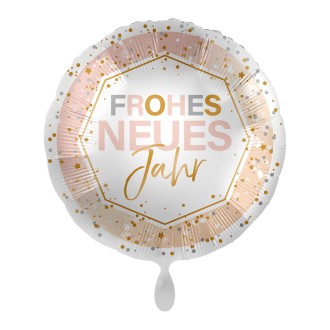 Folienballons Silvester - Frohes Neues (Soft) Ø 45 cm