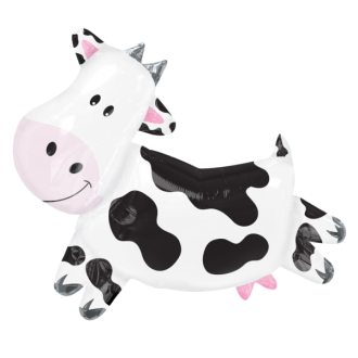 Folienballon Kuh (Schwarz/Weiß) 76 cm