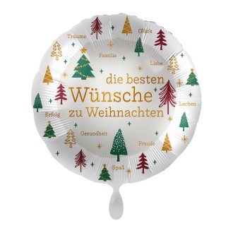 Folienballons Weihnachten - Tannenbäume Ø 45 cm