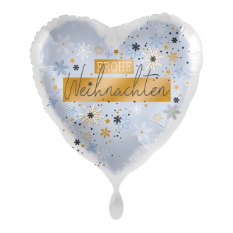 Folienballons Weihnachten - Schneeflocken Ø 45 cm