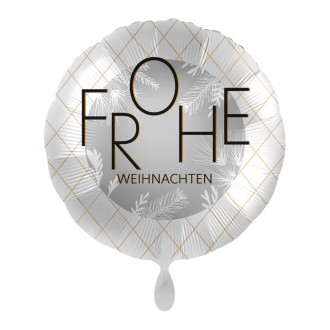 Folienballons Weihnachten - Raureif Ø 45 cm