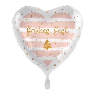Folienballons Weihnachten - Soft Herz Ø 45 cm