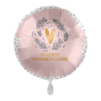 Folienballons Weihnachten - Weihnachtsgrüße Ø 45 cm