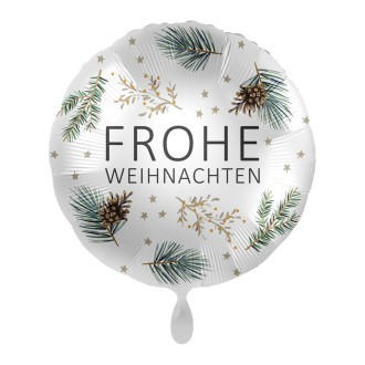 Folienballons Weihnachten - Tannenzweige Ø 45 cm