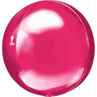 Folienballon Kugel (Orbz) - Pink 40 cm