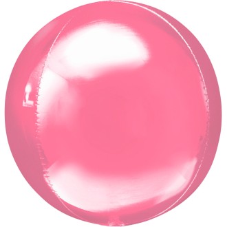 Folienballon Kugel (Orbz) - Rosa 40 cm