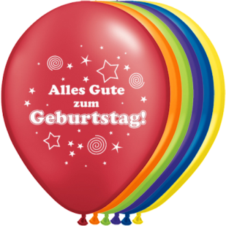 Luftballons Geburtstag: Alles Gute zum Geburtstag! Ø 30 cm