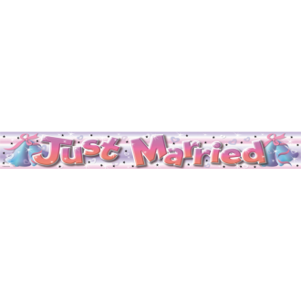 Banner Just Married - Bunt 3,6 m