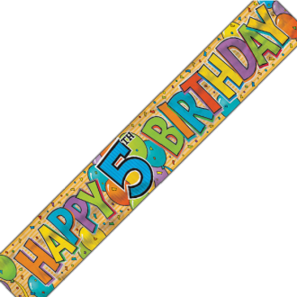 Banner Happy 5 th Birthday 3,6 m