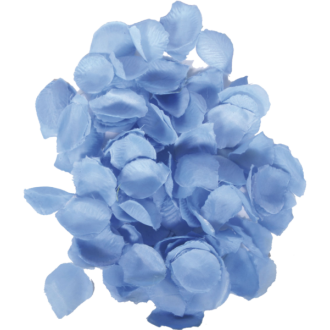 Rosenblätter Hellblau - Groß - 144 Stück