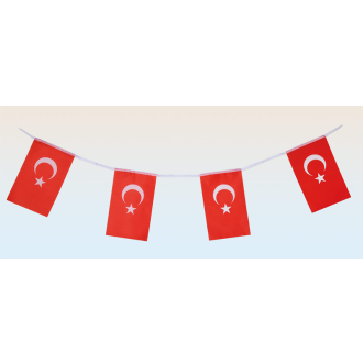Wimpelkette Türkei - Rechteckig 3 m