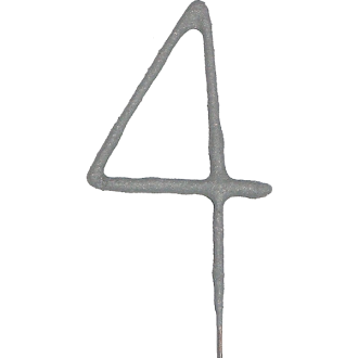 Wunderkerze Zahl - 4