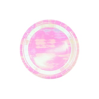 Partyteller Schillernd Ø 23 cm - 6 Stück