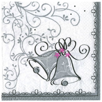 Servietten Hochzeit 16 Stück