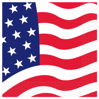 Servietten USA 16 Stück