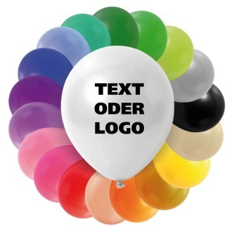 Naturlatex Luftballons - Metallic Ballonfarben - Optional mit Druck 1-farbig