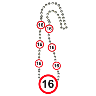 Kette "16" - Verkehrsschild -