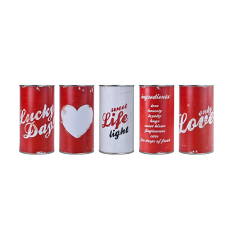 Blechdosen "Hochzeit - Retro"